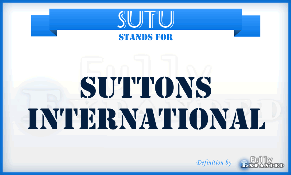 SUTU - Suttons International