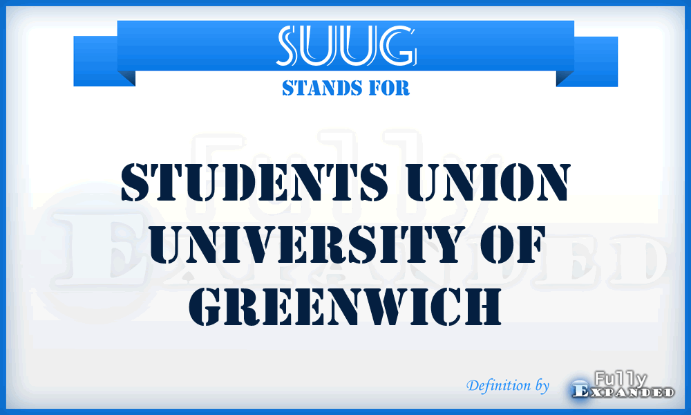 SUUG - Students Union University of Greenwich