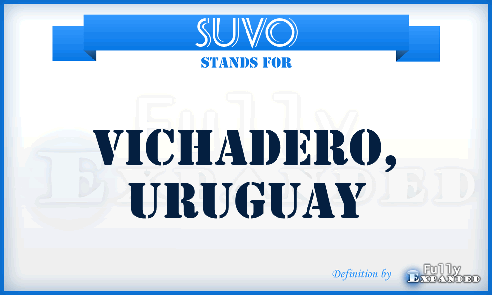 SUVO - Vichadero, Uruguay
