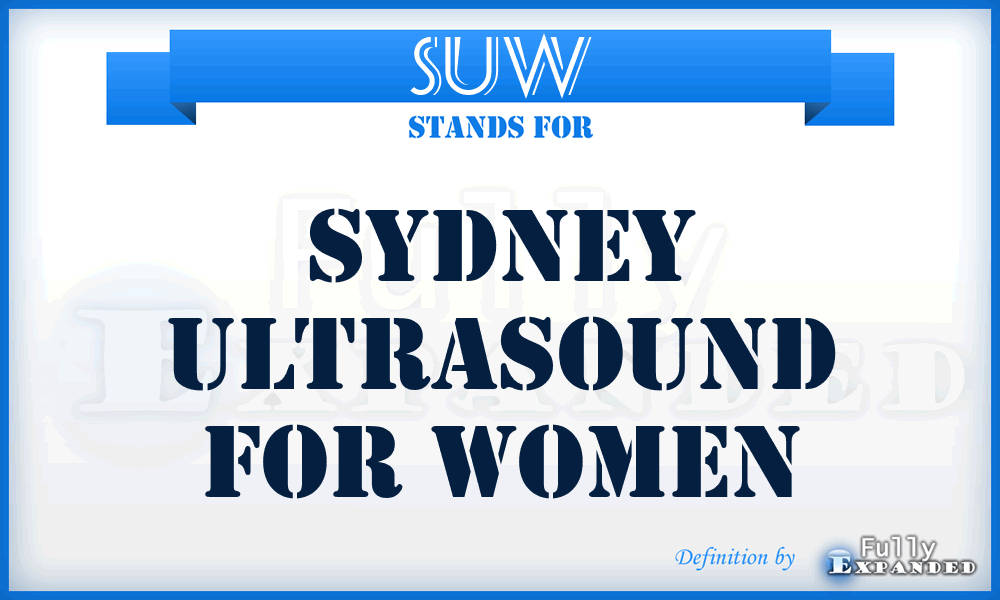 SUW - Sydney Ultrasound for Women