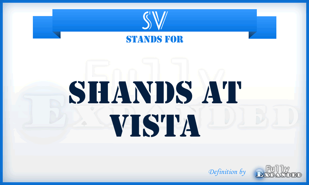 SV - Shands at Vista