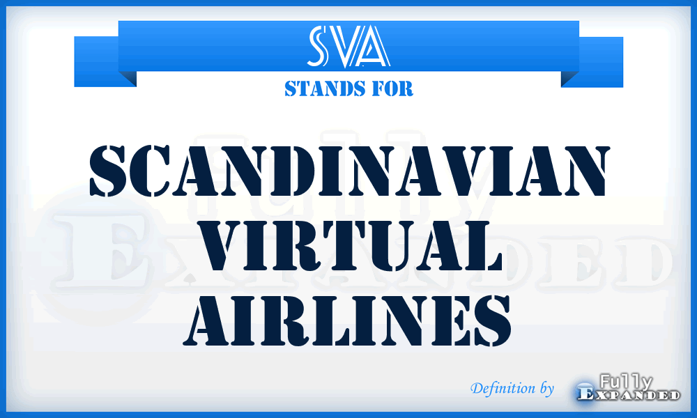 SVA - Scandinavian Virtual Airlines