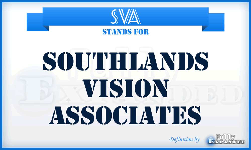 SVA - Southlands Vision Associates