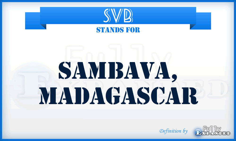 SVB - Sambava, Madagascar