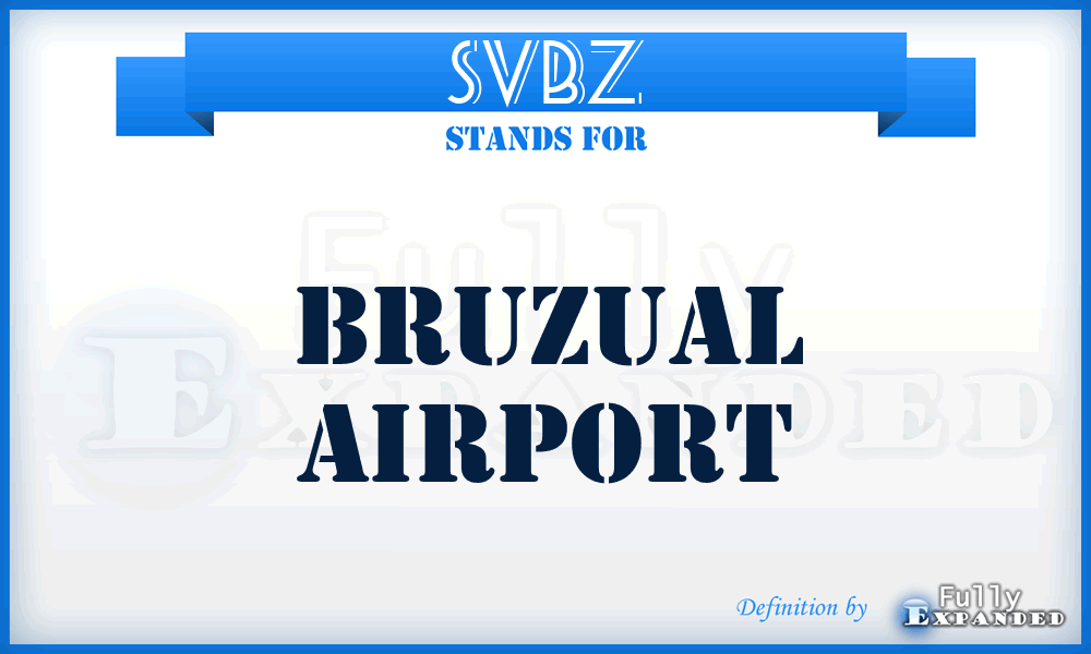 SVBZ - Bruzual airport