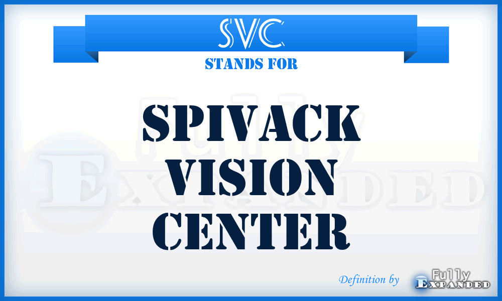 SVC - Spivack Vision Center