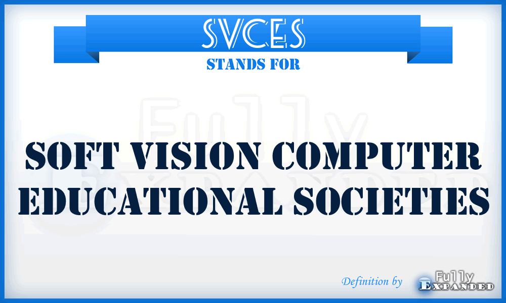 SVCES - Soft Vision Computer Educational Societies