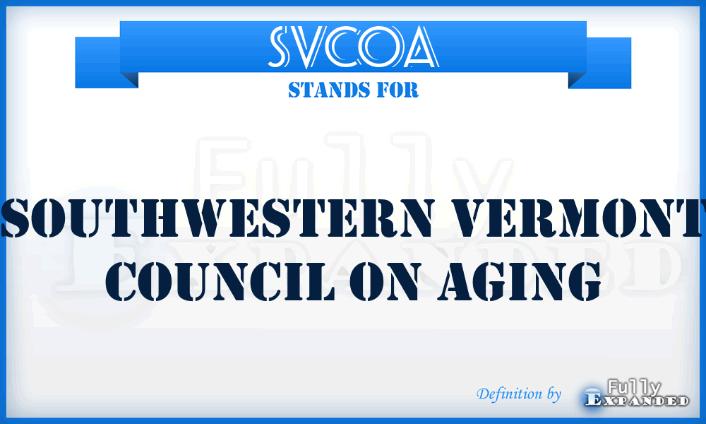 SVCOA - Southwestern Vermont Council On Aging