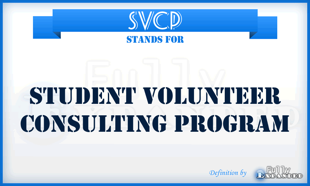 SVCP - Student Volunteer Consulting Program