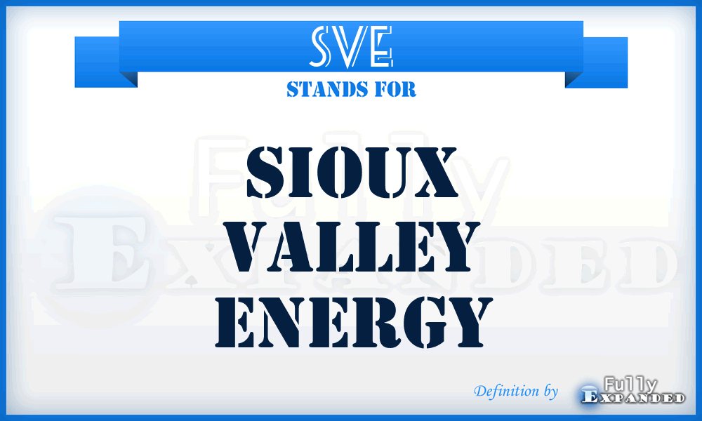SVE - Sioux Valley Energy