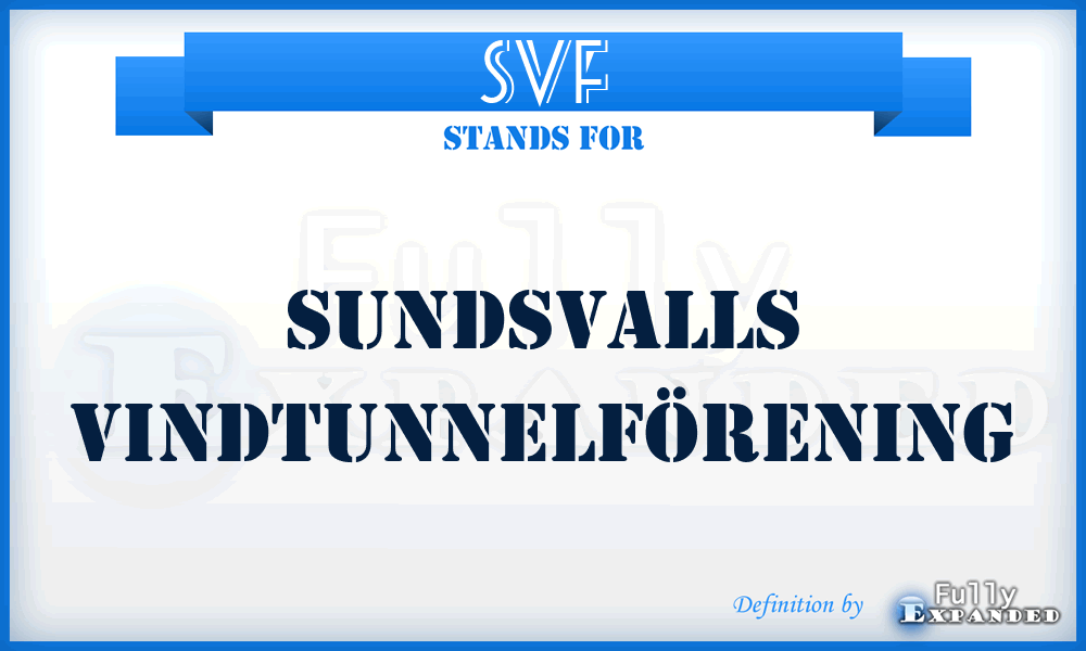 SVF - Sundsvalls VindtunnelFörening