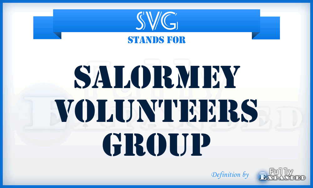 SVG - Salormey Volunteers Group