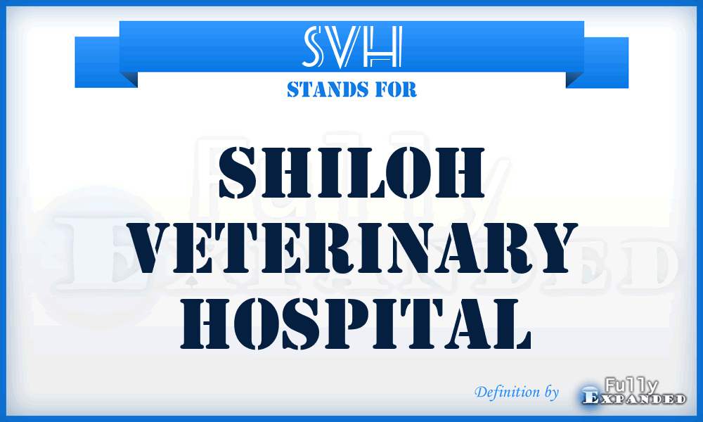 SVH - Shiloh Veterinary Hospital