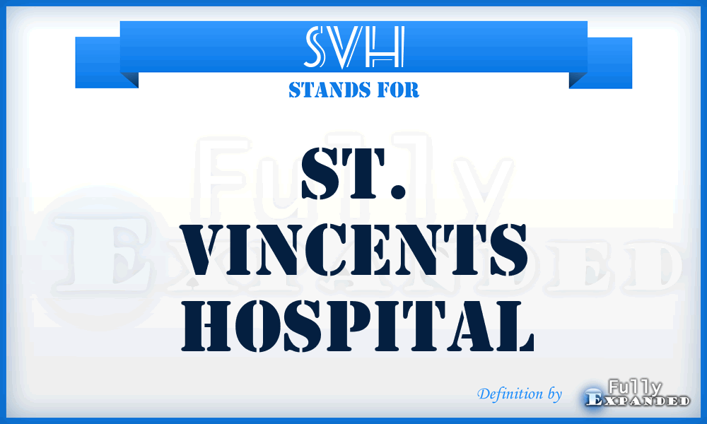 SVH - St. Vincents Hospital