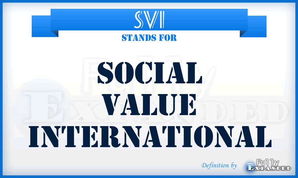 SVI - Social Value International