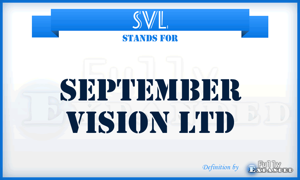 SVL - September Vision Ltd