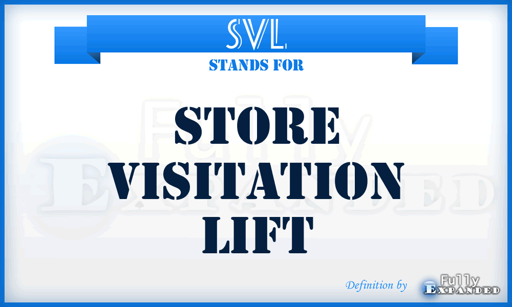 SVL - Store Visitation Lift