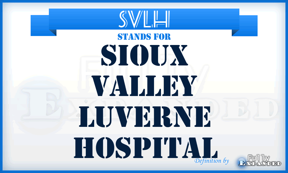 SVLH - Sioux Valley Luverne Hospital