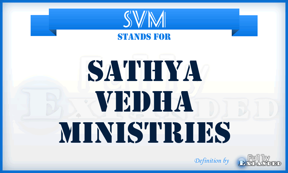 SVM - Sathya Vedha Ministries