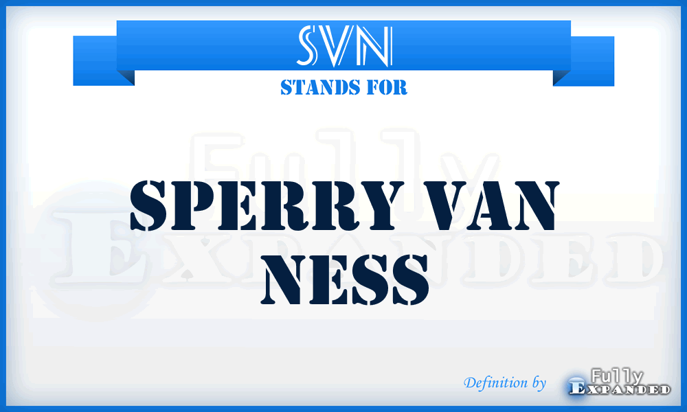 SVN - Sperry Van Ness