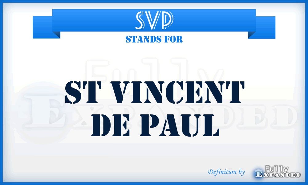 SVP - St Vincent de Paul