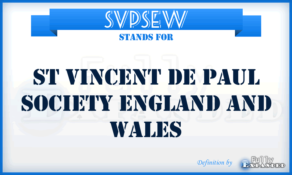 SVPSEW - St Vincent de Paul Society England and Wales