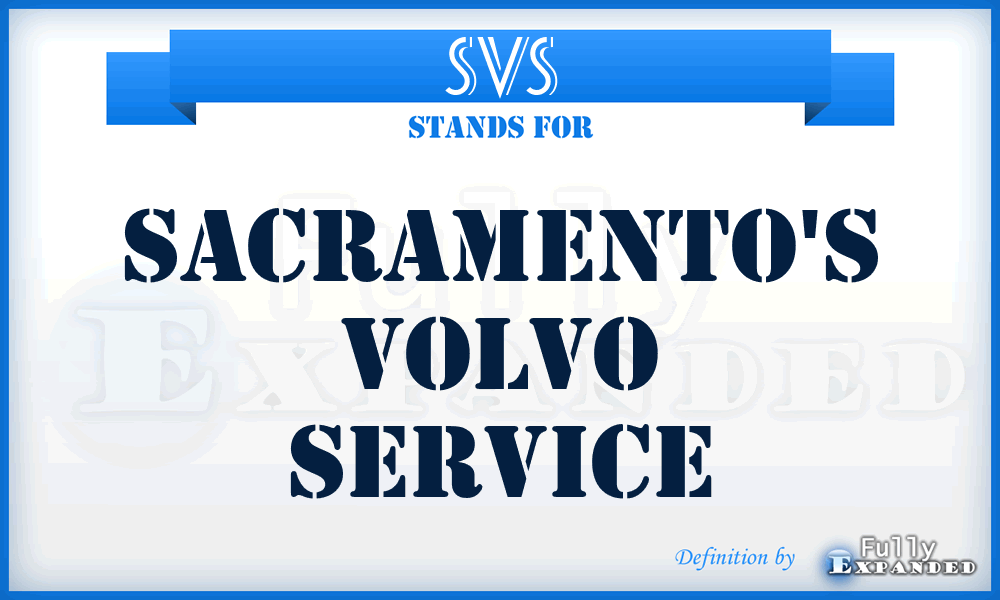 SVS - Sacramento's Volvo Service