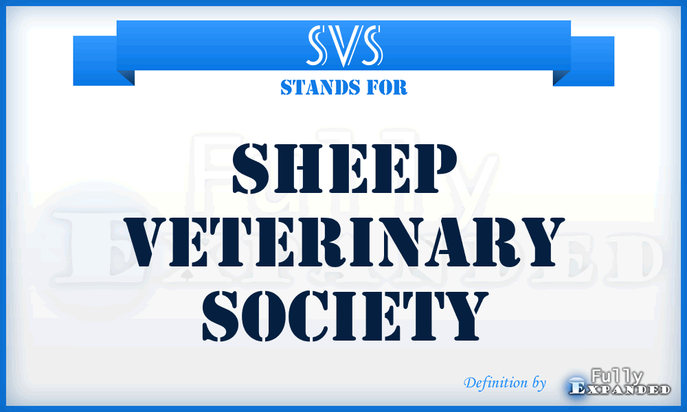 SVS - Sheep Veterinary Society