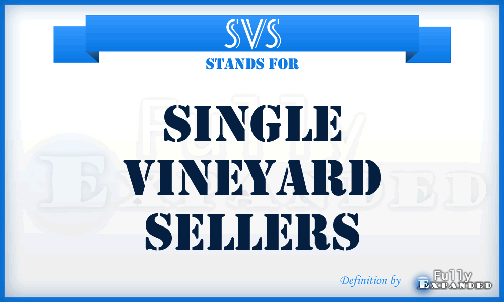 SVS - Single Vineyard Sellers