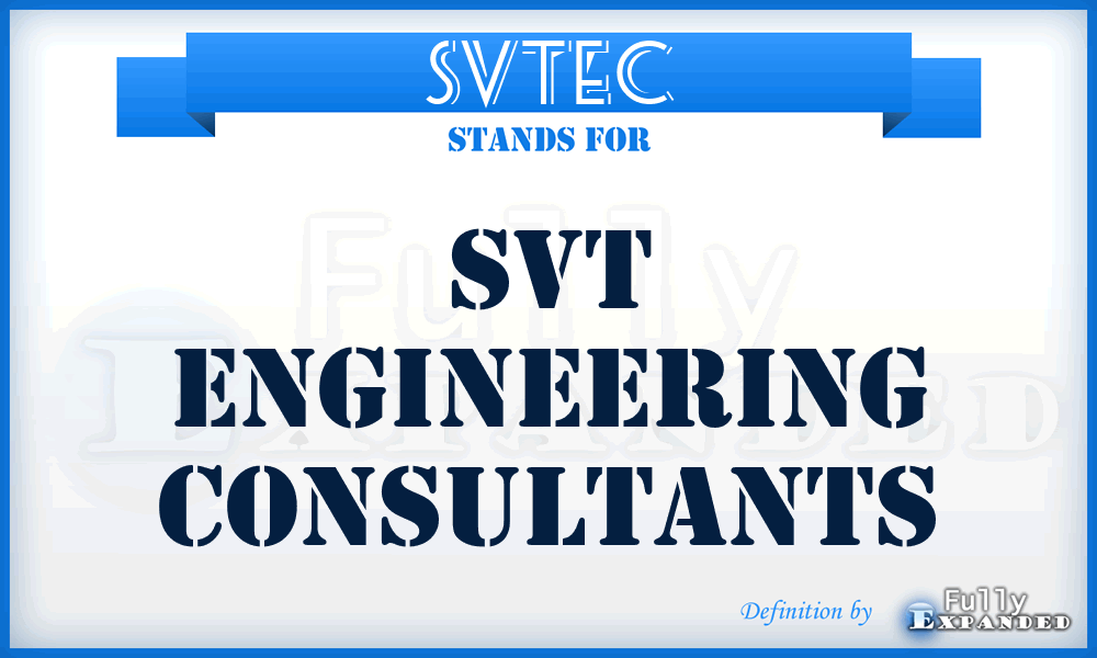 SVTEC - SVT Engineering Consultants