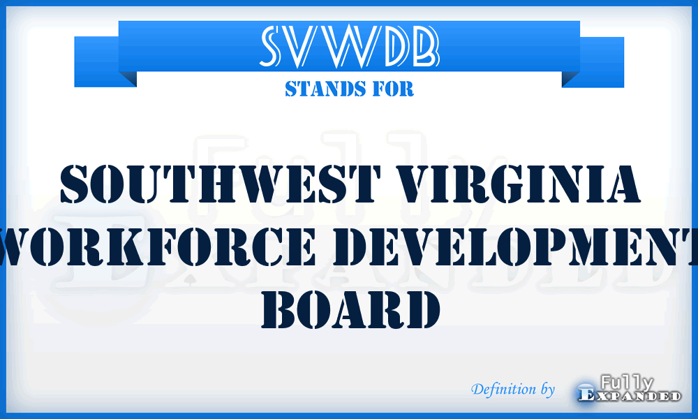 SVWDB - Southwest Virginia Workforce Development Board