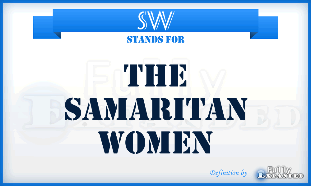 SW - The Samaritan Women