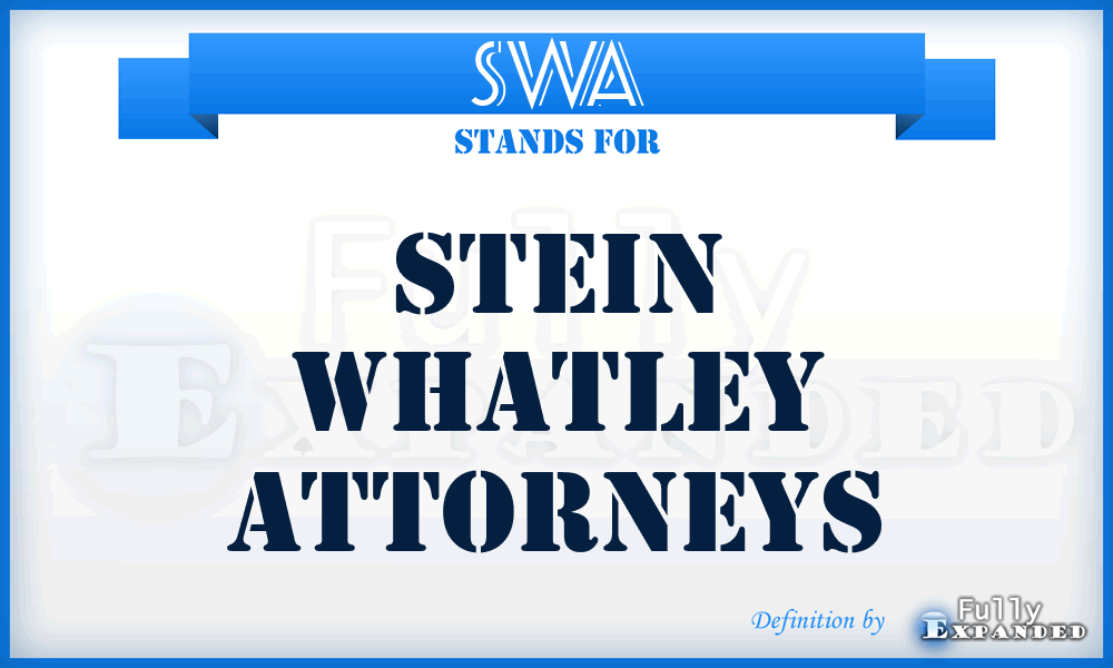 SWA - Stein Whatley Attorneys