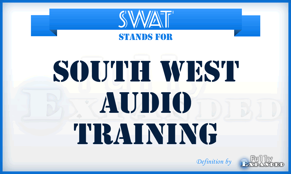 SWAT - South West Audio Training