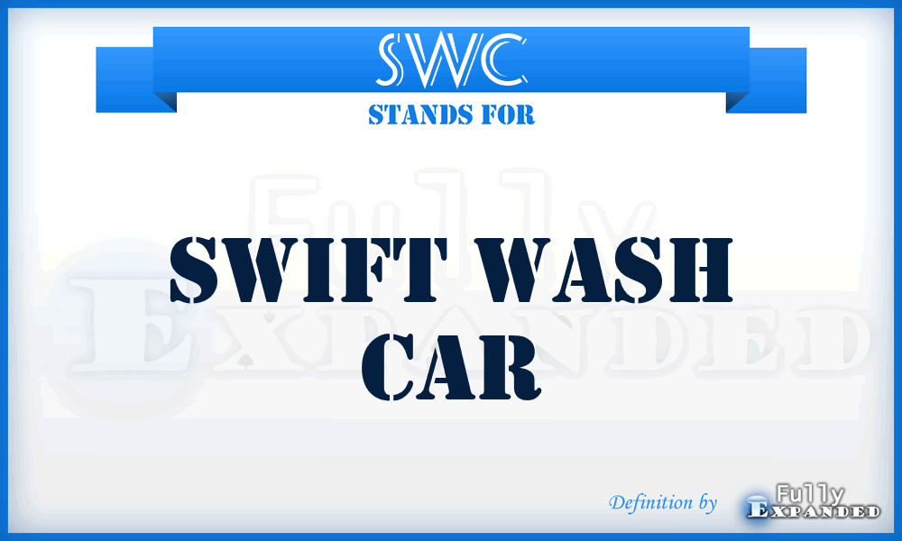 SWC - Swift Wash Car