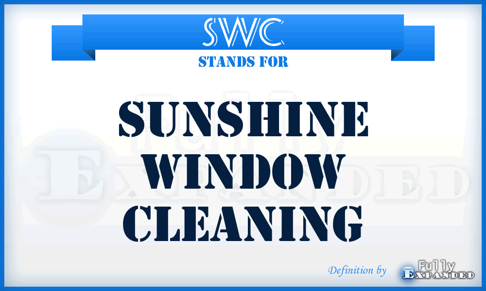 SWC - Sunshine Window Cleaning