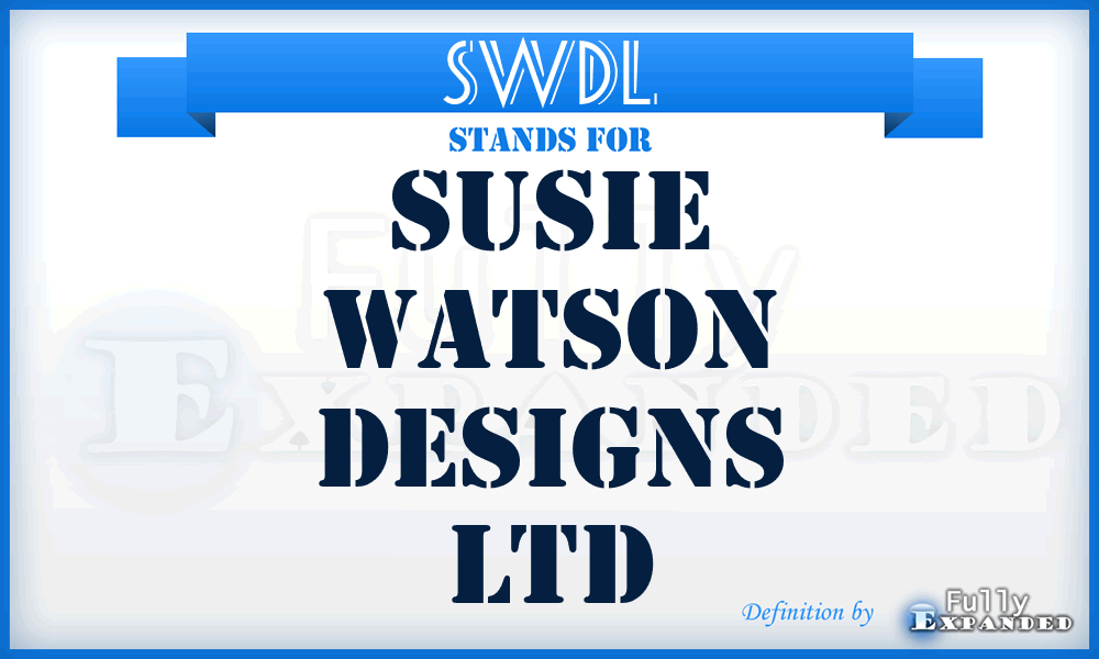 SWDL - Susie Watson Designs Ltd