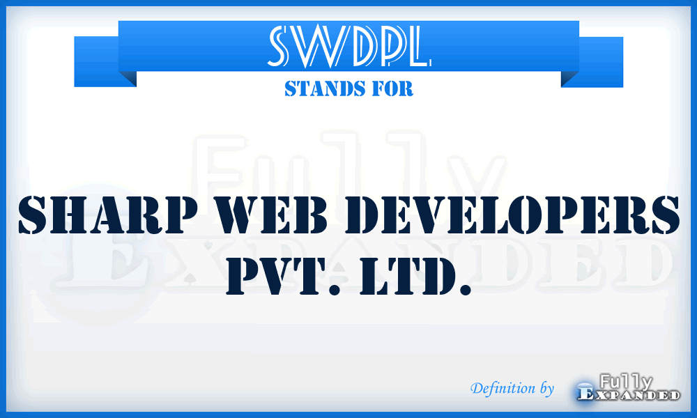 SWDPL - Sharp Web Developers Pvt. Ltd.