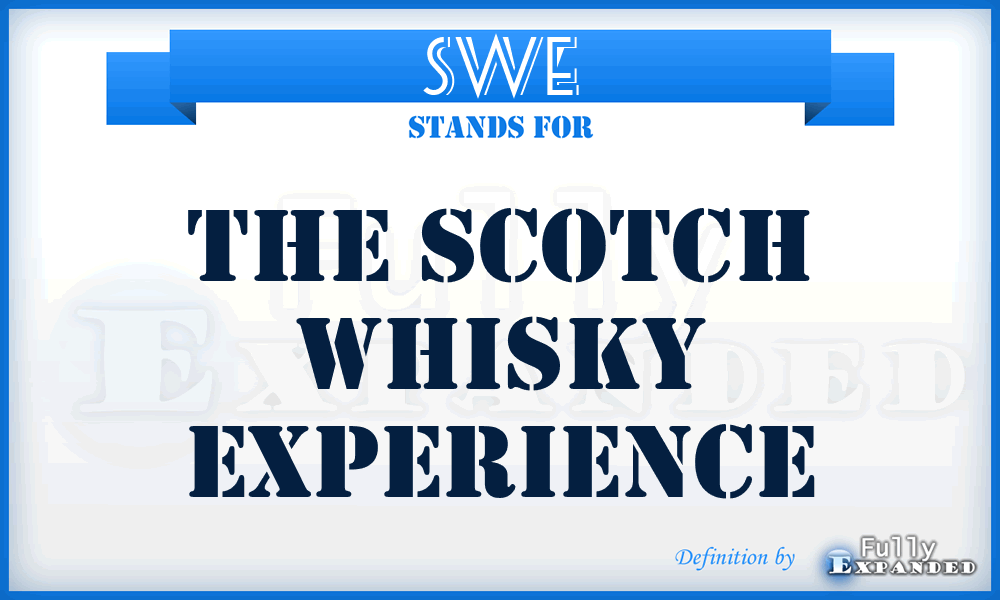 SWE - The Scotch Whisky Experience