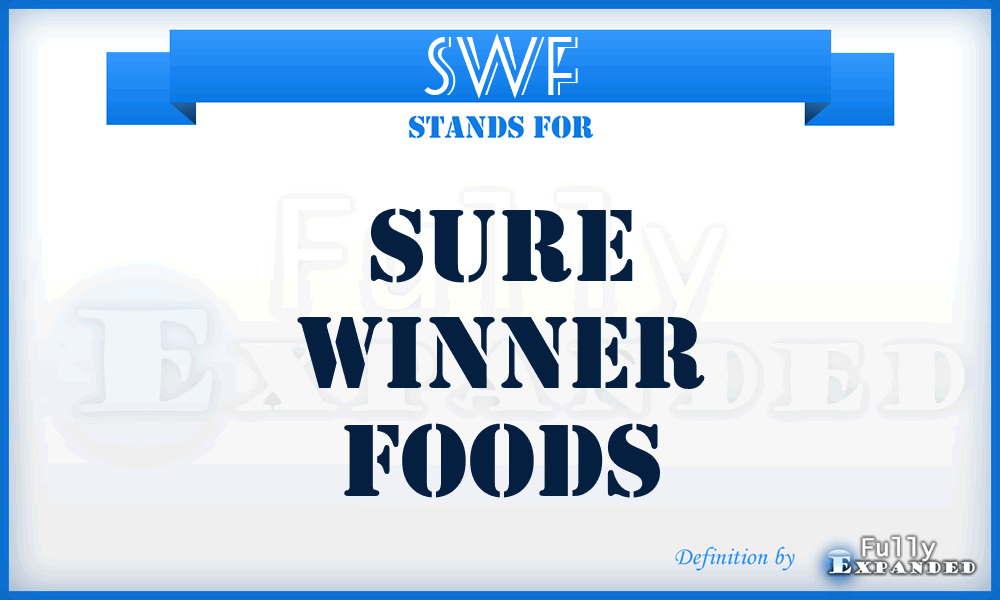 SWF - Sure Winner Foods