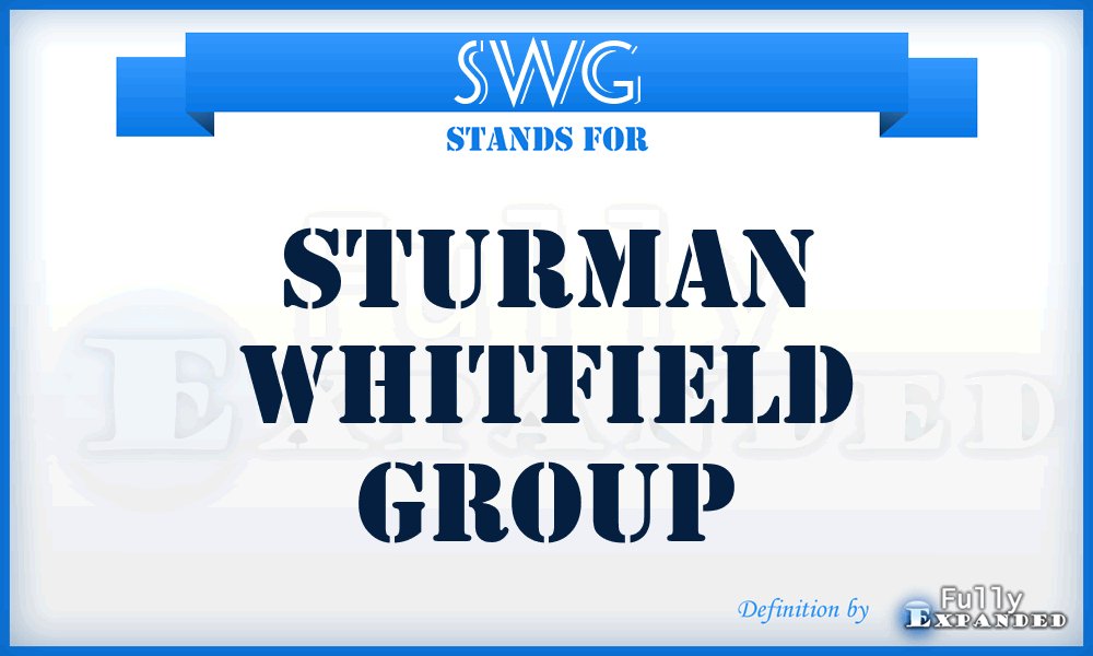 SWG - Sturman Whitfield Group