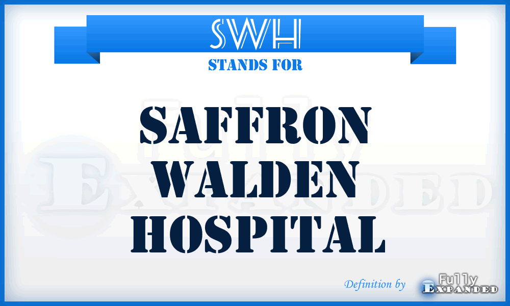 SWH - Saffron Walden Hospital