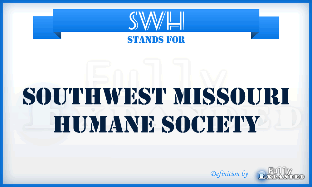 SWH - Southwest Missouri Humane Society
