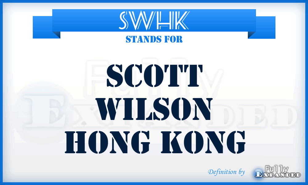 SWHK - Scott Wilson Hong Kong