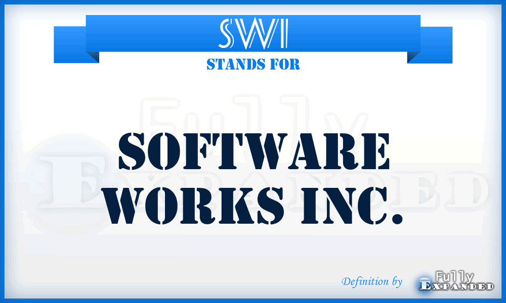 SWI - Software Works Inc.