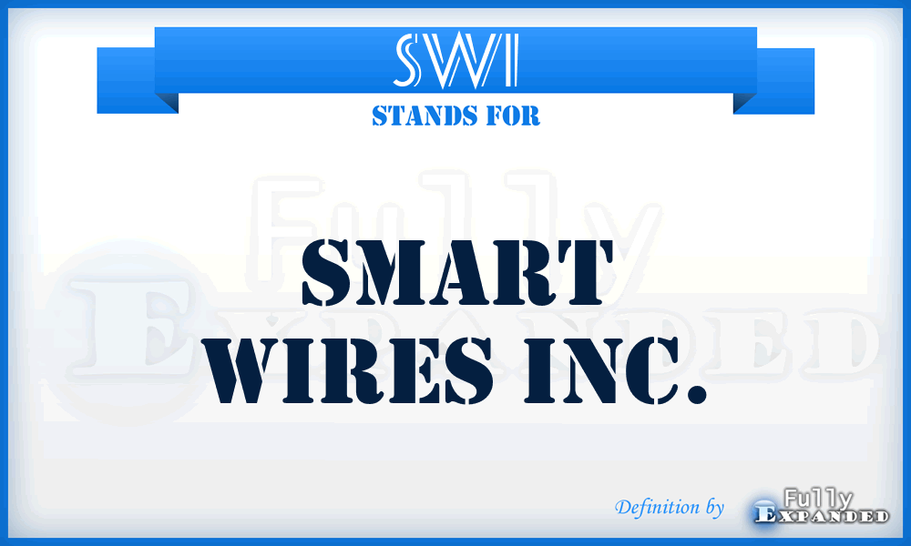 SWI - Smart Wires Inc.