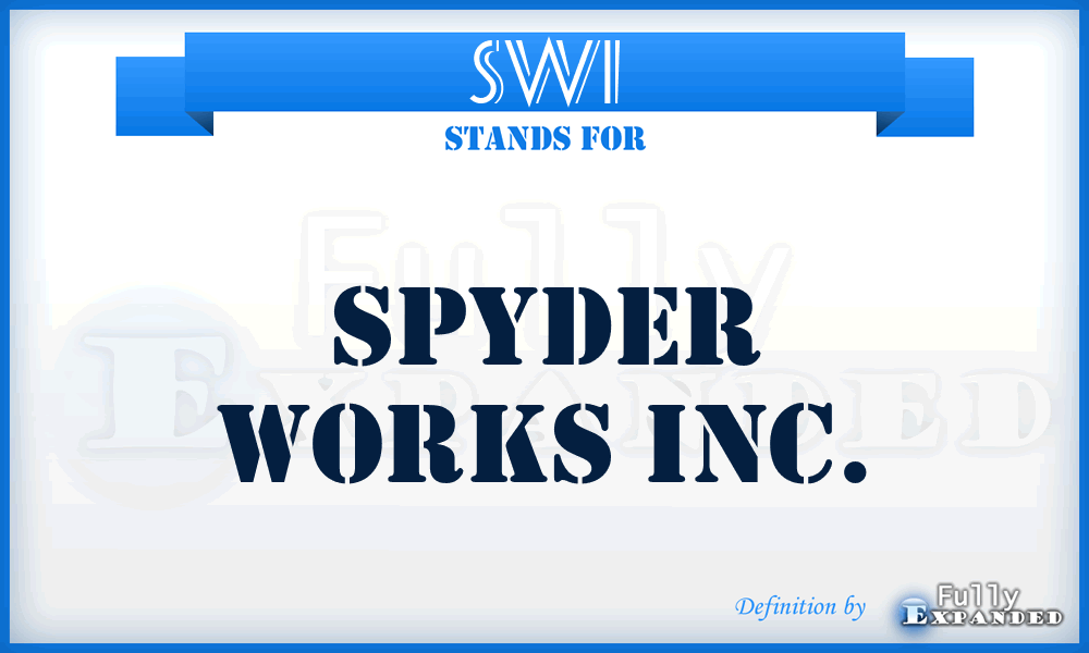 SWI - Spyder Works Inc.