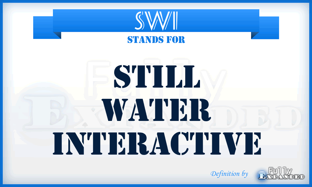 SWI - Still Water Interactive