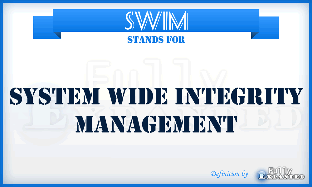SWIM - system wide integrity management