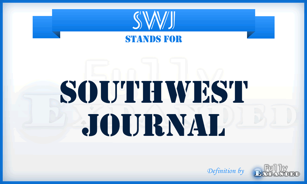 SWJ - SouthWest Journal